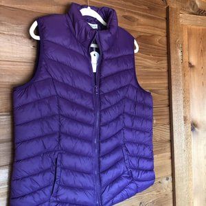 NWT Lightweight Purple Puffer Vest